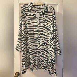 ZARA zebra print dress